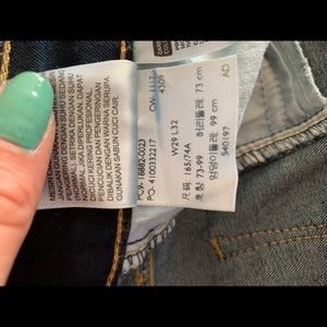 Levis 721 high rise skinny